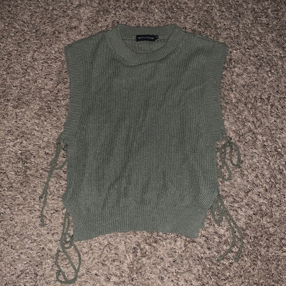 Tied side sweater